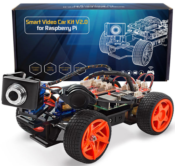SunFounder Robotic Video Steaming Car for Raspberry Pi - Robotic Gizmos