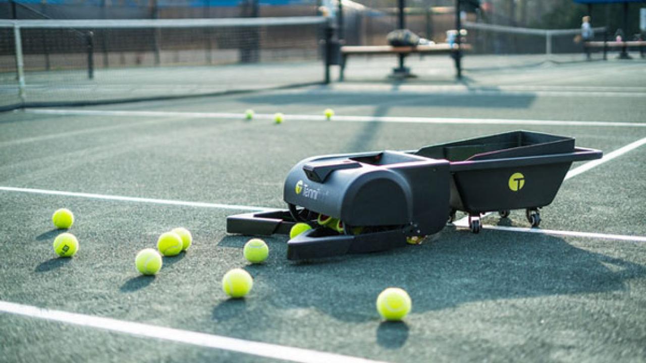 Robot sport Assistant ramasseur de balles de tennis Tennibot efficace  autonome intelligent - Leobotics