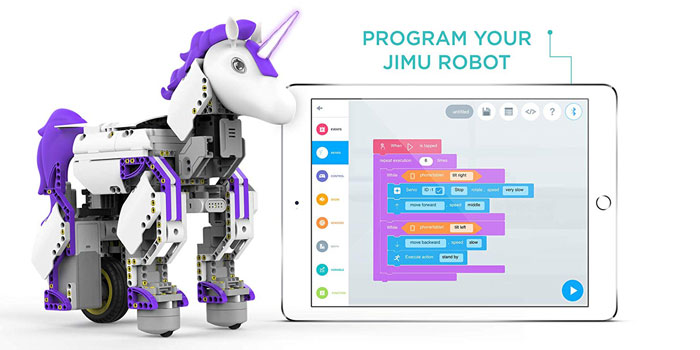 UnicornBot Kit from UBTECH: App Smart Robot Unicorn - Robotic Gizmos